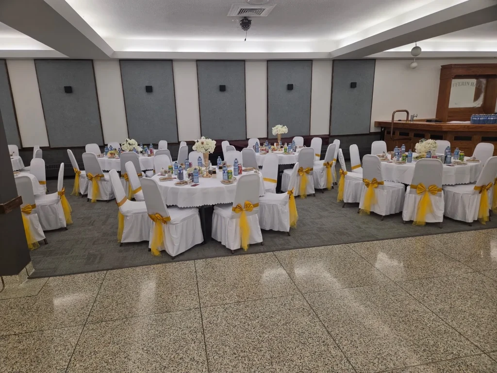 Wedding reception tables